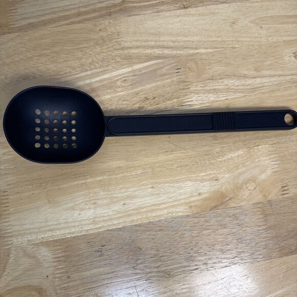 Other - T-FAL Black Nylon Slotted Straining Spoon 12.5” Long Canada Made